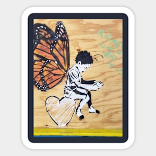 Butterfly Girl Sticker